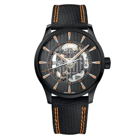 Mido Multifort Skeleton Vertigo 42 MM Black Dial Automatic M038.436.37.051.00