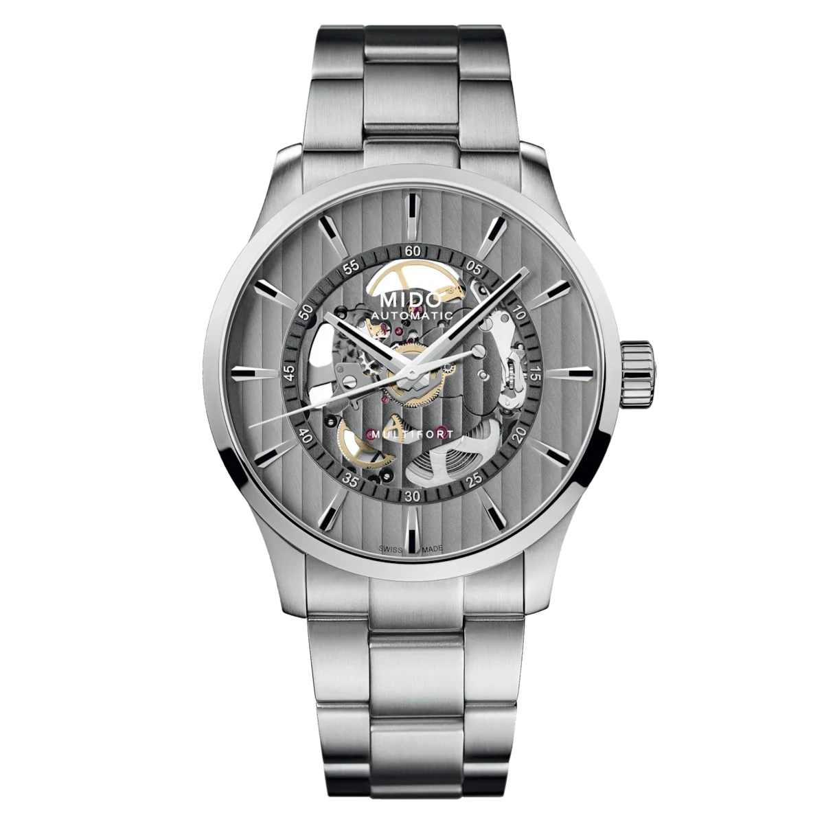 Mido Multifort Skeleton Vertigo 42 MM Grey Dial Automatic M038.436.11.031.00