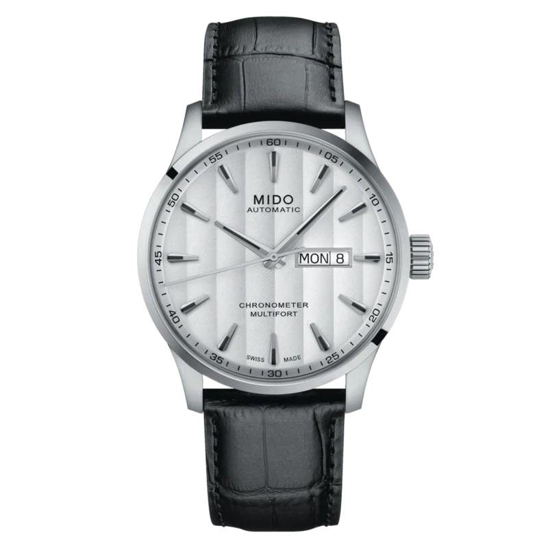 Mido Multifort Chronometer 1 42 MM White Dial Automatic M038.431.16.031.00