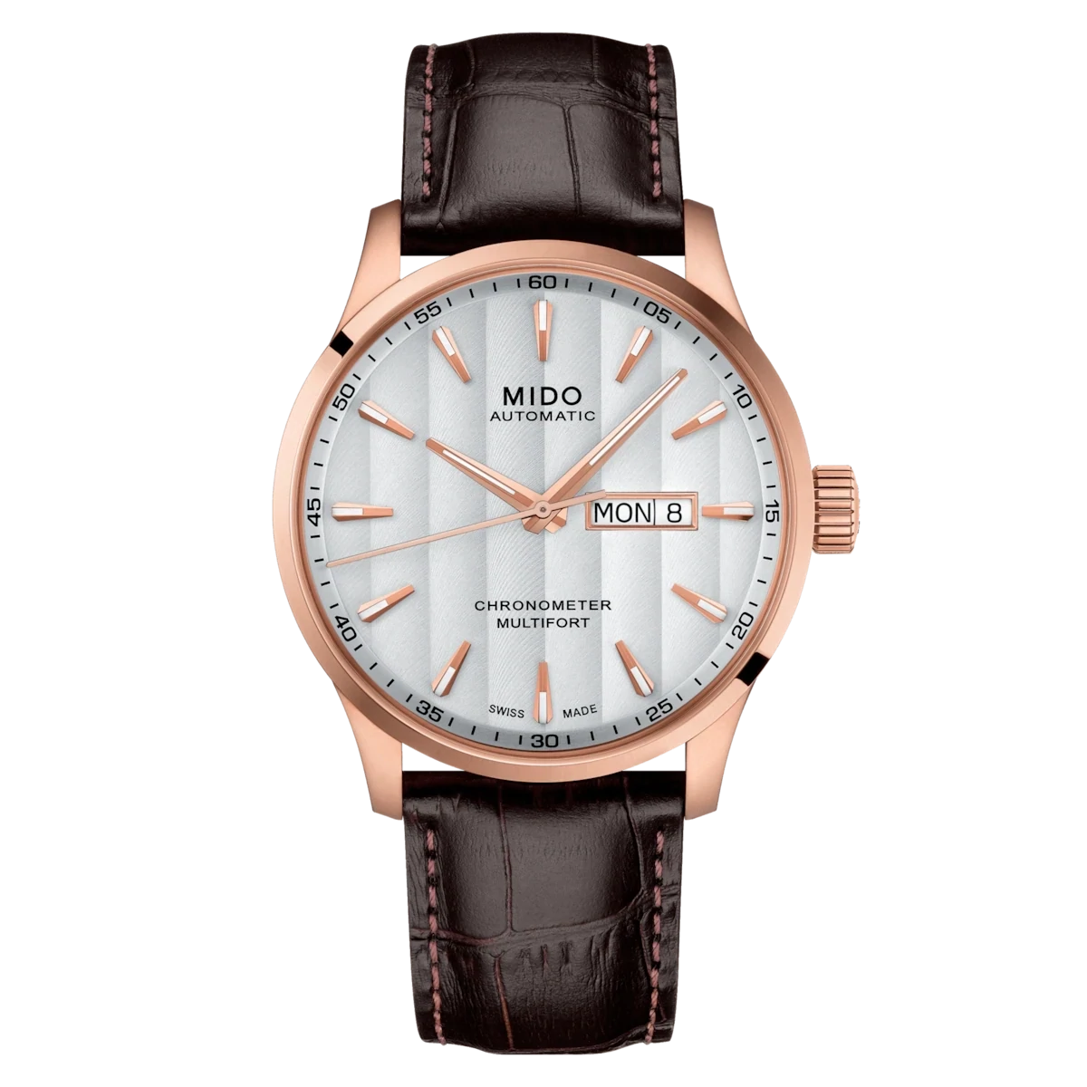 Mido Multifort Chronometer 1 42 MM Silver Dial Automatic M038.431.36.031.00