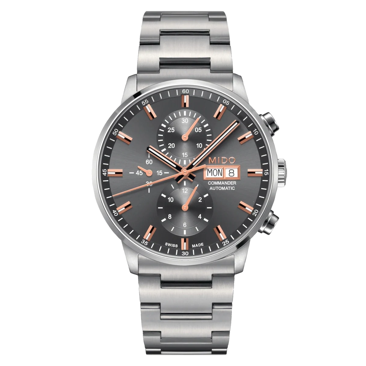 Mido Commander Chronograph 43 MM Grey Dial Automatic M016.414.11.061.00