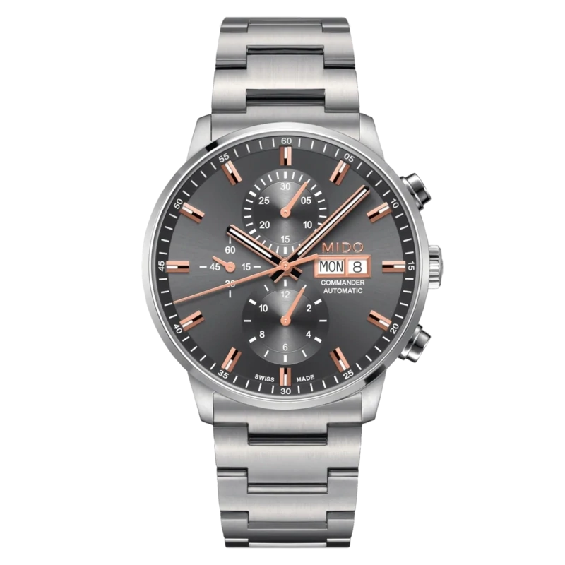 Mido Commander Chronograph 43 MM Grey Dial Automatic M016.414.11.061.00