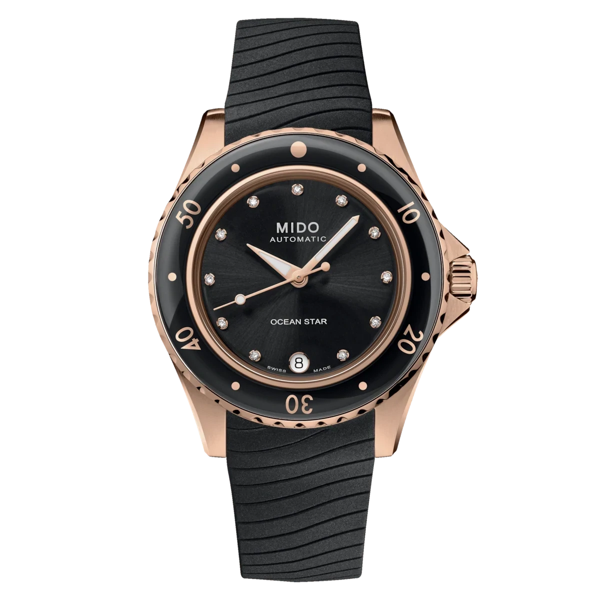 Mido Ocean Star 36.5 37 MM Black Dial Automatic M026.207.37.056.00