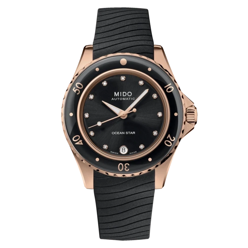 Mido Ocean Star 36.5 37 MM Black Dial Automatic M026.207.37.056.00