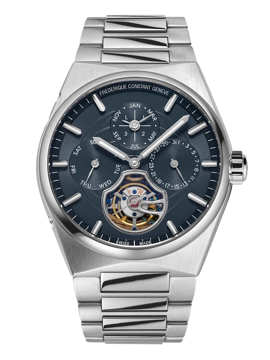 Highlife Tourbillion Perpetual Calendar Manufacture 41MM Blue Dial Automatic FC-975BL4NH6B