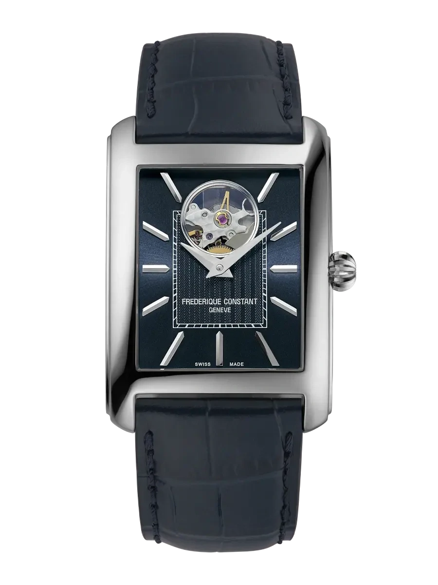 Classics Carree Heart Beat Mens 31MM Blue Dial Automatic FC-311N4C6