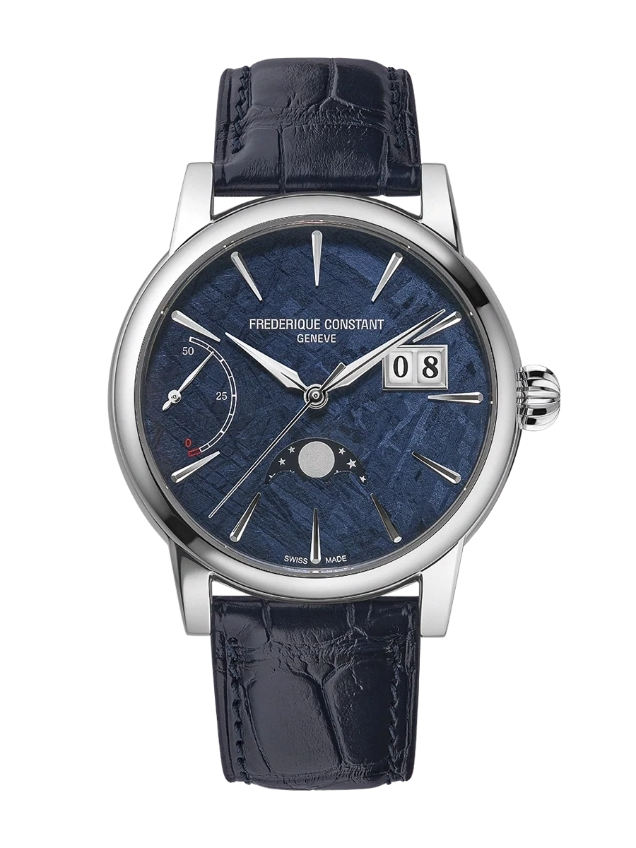 Manufacture Classic Power Reserve Big Date 40MM Blue Meteorite Dial Automatic FC-735MT3HPT