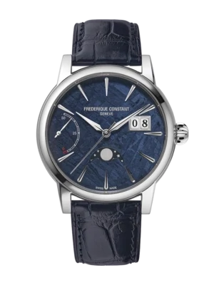 Manufacture Classic Power Reserve Big Date 40MM Blue Meteorite Dial Automatic FC-735MT3HPT