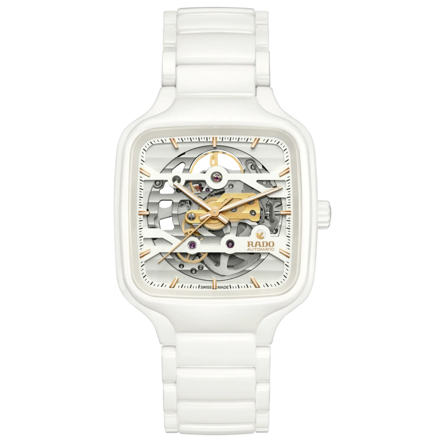 True Square Open Heart White Dial 38MM Automatic R27126012