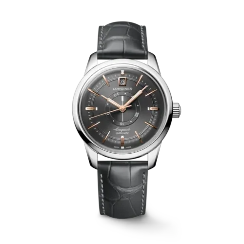 Conquest Heritage Central Power Reserve Grey Dial 38MM Automatic L16484782