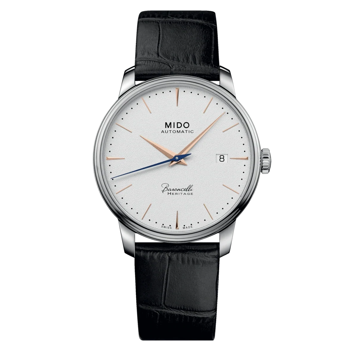 Mido Baroncelli Heritage 39 MM White Dial Automatic M027.407.16.011.00