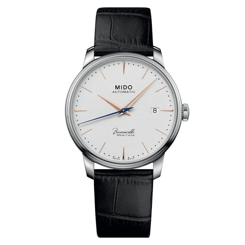 Mido Baroncelli Heritage 39 MM White Dial Automatic M027.407.16.011.00