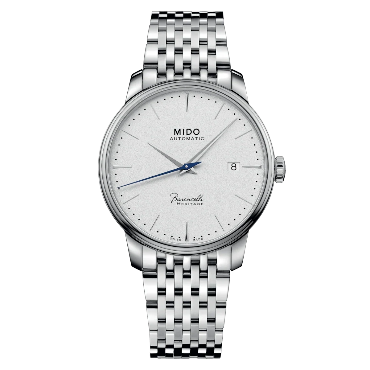 Mido Baroncelli Heritage 39 MM White Dial Automatic M027.407.11.011.00