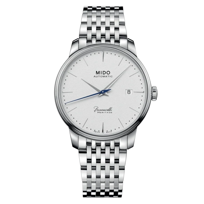 Mido Baroncelli Heritage 39 MM White Dial Automatic M027.407.11.011.00