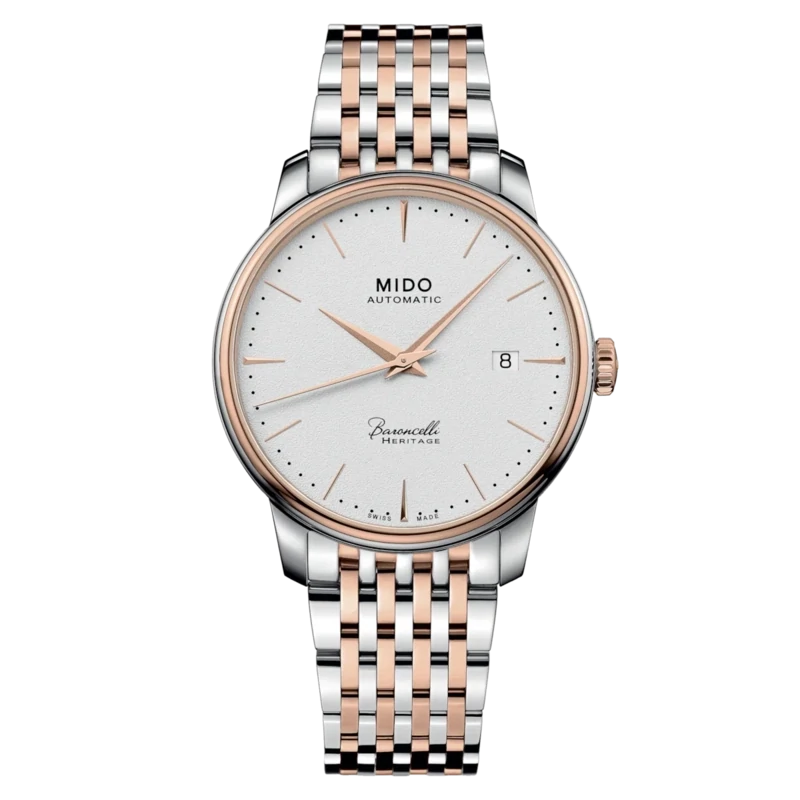 Mido Baroncelli Heritage 39 MM White Dial Automatic M027.407.22.011.00
