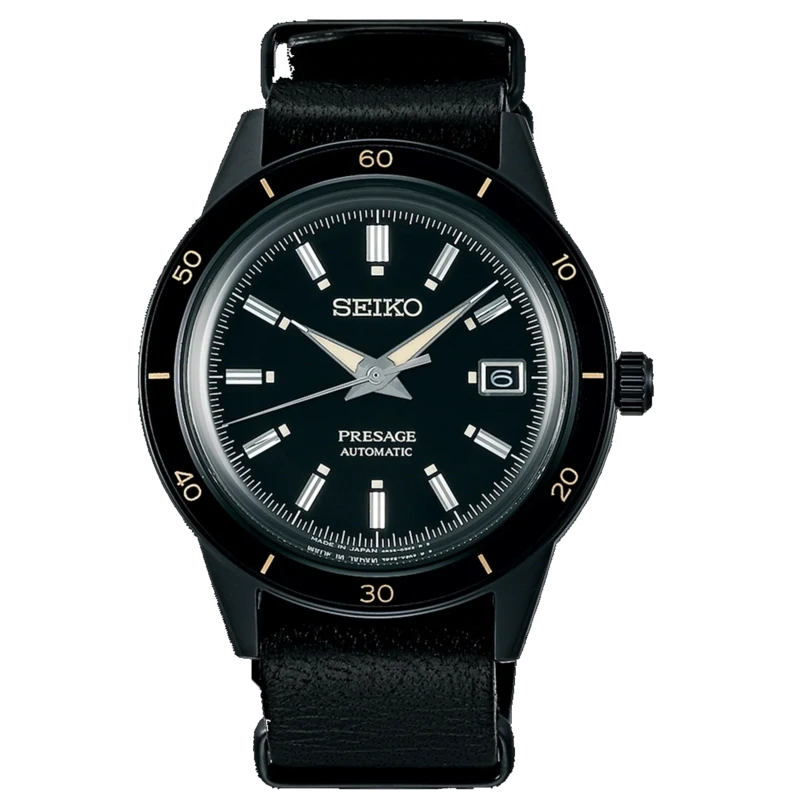 Seiko Presage Automatic 41MM Black Dial Style 60s&#39;s SRPH95