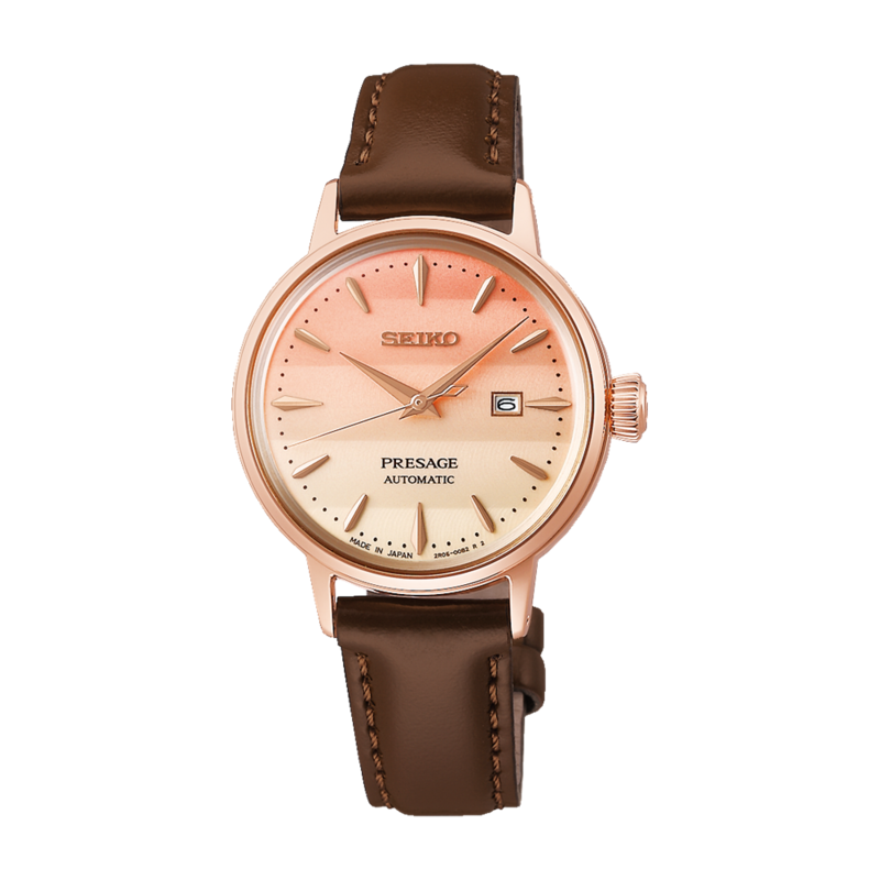 Seiko Presage Cocktail Time Tokyo Sunset Automatic 30MM Pink Dial Limited Edition SRE014J