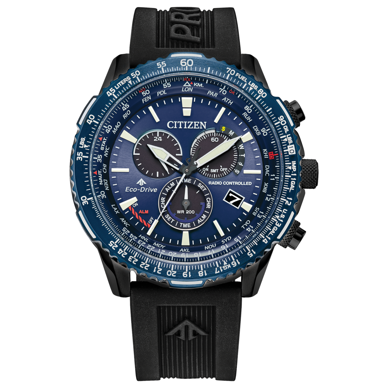 Citizen Promaster Air A-T 46MM Blue Dial Eco-Drive CB5006-02L