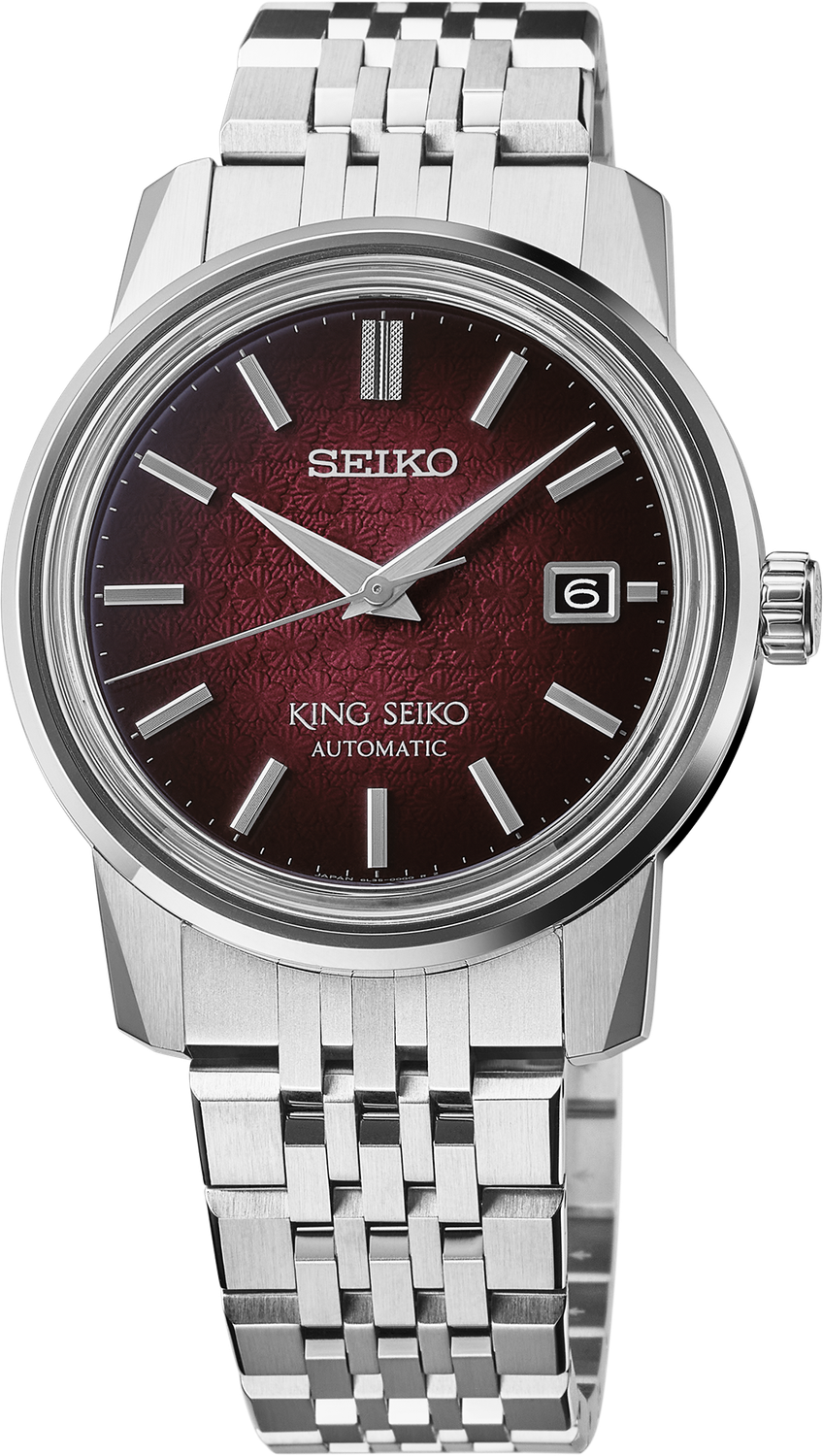 King Seiko Prospex Red "Crimson" Dial 39 MM Automatic SJE103