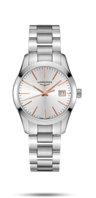 Conquest Classic Silver Dial 43MM Quartz L23864726