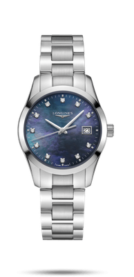 Conquest Classic Mother of Pearl Dial 34MM Quartz L23864886
