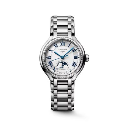 Longines PrimaLuna Silver Dial 34MM Automatic Moonphase L81260716