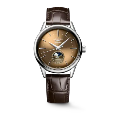 Longines Flagship Heritage Moonphase Brown Dial 39MM Automatic L48154622