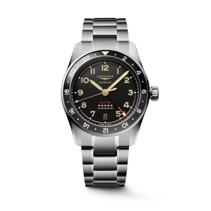 Longines Spirit Zulu Time Titanium Black Dial 39 MM Automatic L38021536