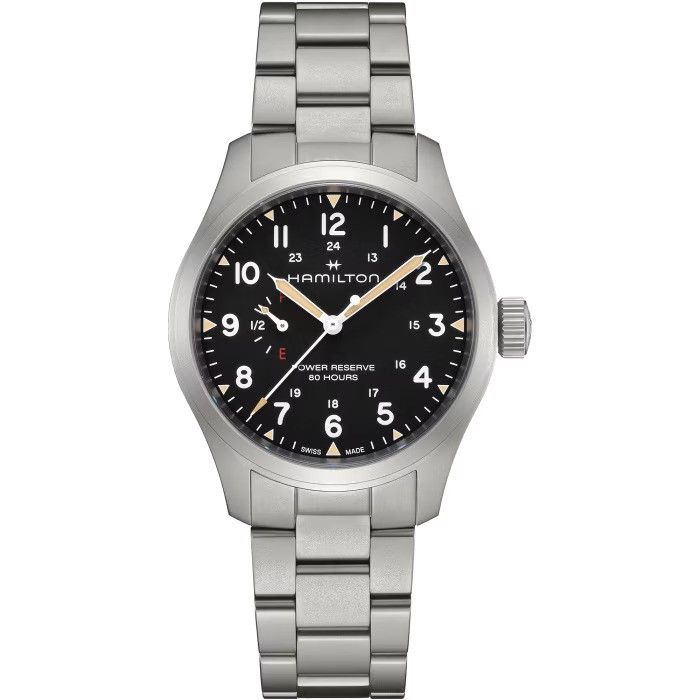 Khaki Field Power Reserve Black Dial 40MM Mechanical H69509130
