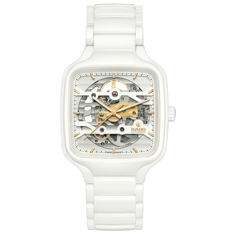 True Square Open Heart White Dial 38MM Automatic R27126012