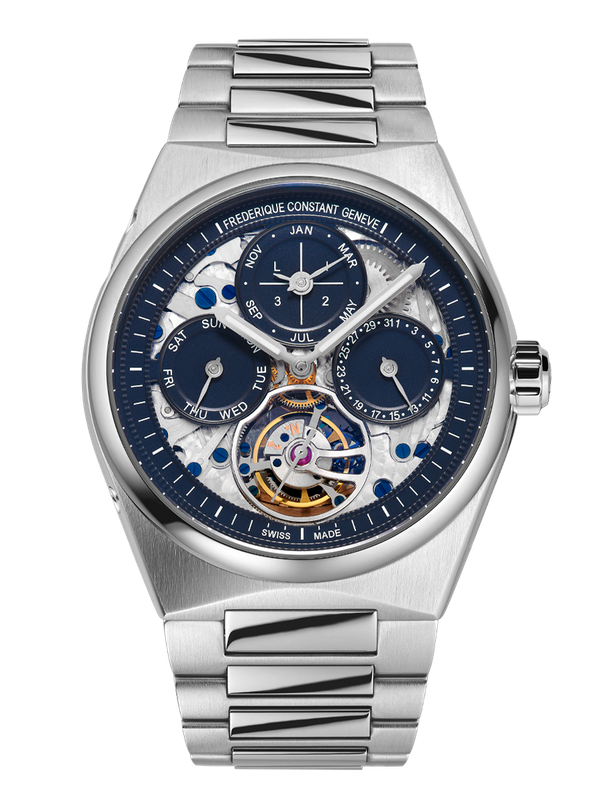Highlife Tourbillion Perpetual Calendar 41MM Blue Dial Automatic FC-975N4NH6B