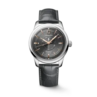 Conquest Heritage Central Power Reserve Grey Dial 38MM Automatic L16484782