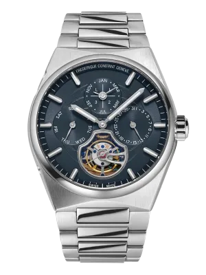Highlife Tourbillion Perpetual Calendar Manufacture 41MM Blue Dial Automatic FC-975BL4NH6B