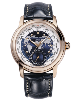 Classic Worldtimer Manufacture 42MM Blue Dial Automatic FC-718NWWM4H9