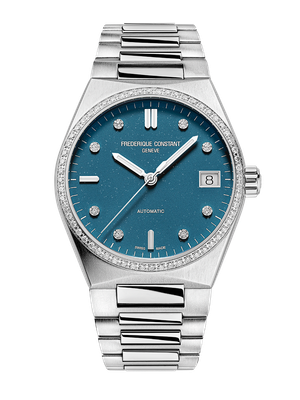 Highlife Automatic Ladies Sparkling 34MM Blue Dial Automatic FC-303LBSD2NHD6B