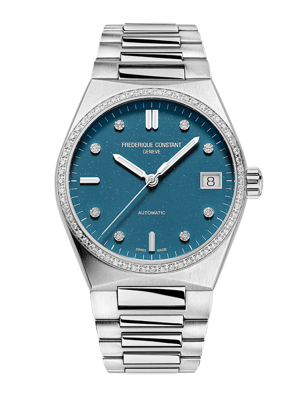 Highlife Automatic Ladies Sparkling 34MM Blue Dial Automatic FC-303LBSD2NHD6B