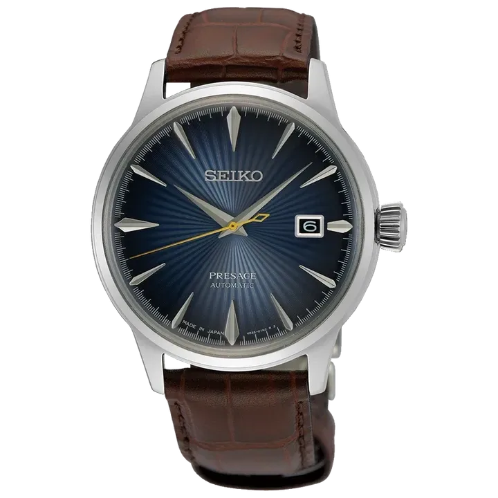 Seiko Presage Automatic 41MM Blue Dial Cocktail Time 'Blue Moon' SRPK15