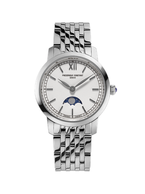 Slimline Ladies Moonphase 30MM White Dial Quartz FC-206SW1S6B
