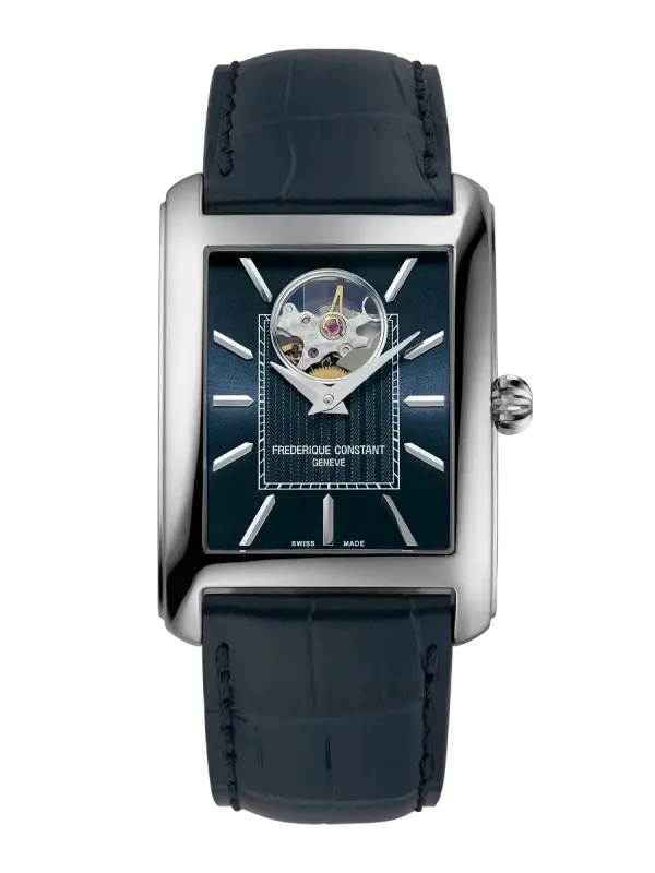 Classics Carree Heart Beat Mens 31MM Blue Dial Automatic FC-311N4C6