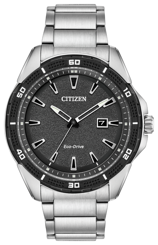 Action Required Black Dial 45MM Eco-Drive AW1588-57E