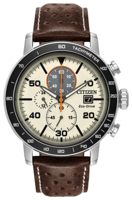 Brycen Beige Dial 44MM Eco-Drive CA0649-06X