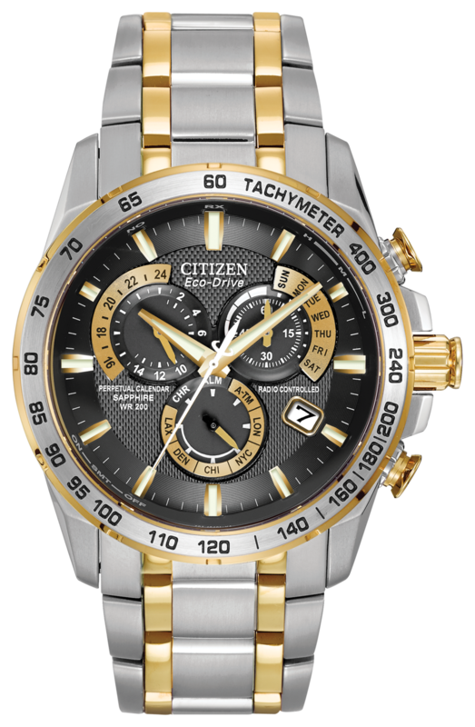 Citizen Perpetual Chrono A-T Black Dial 42MM Eco-Drive AT4004-52E