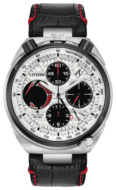 Citizen Promaster Tsuno Chrono Racer Silver Dial 45MM Eco-Drive AV0071-03A