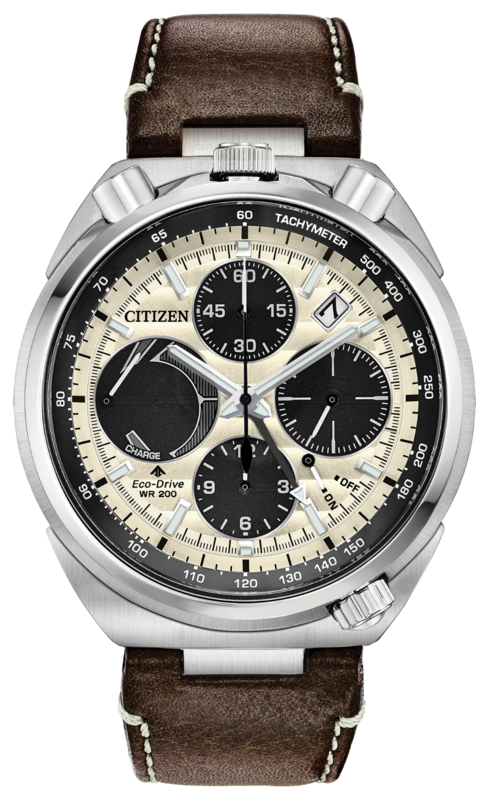 Limited Edition Promaster Tsuno Chrono Racer White Dial 45MM Eco-Drive AV0079-01A