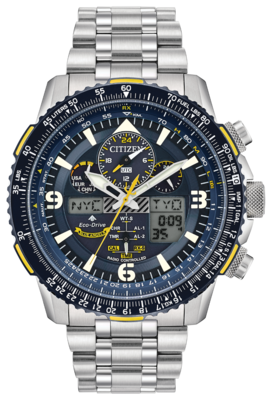Blue Angels Promaster Skyhawk A-T Blue Dial 46MM Eco-Drive JY8078-52L