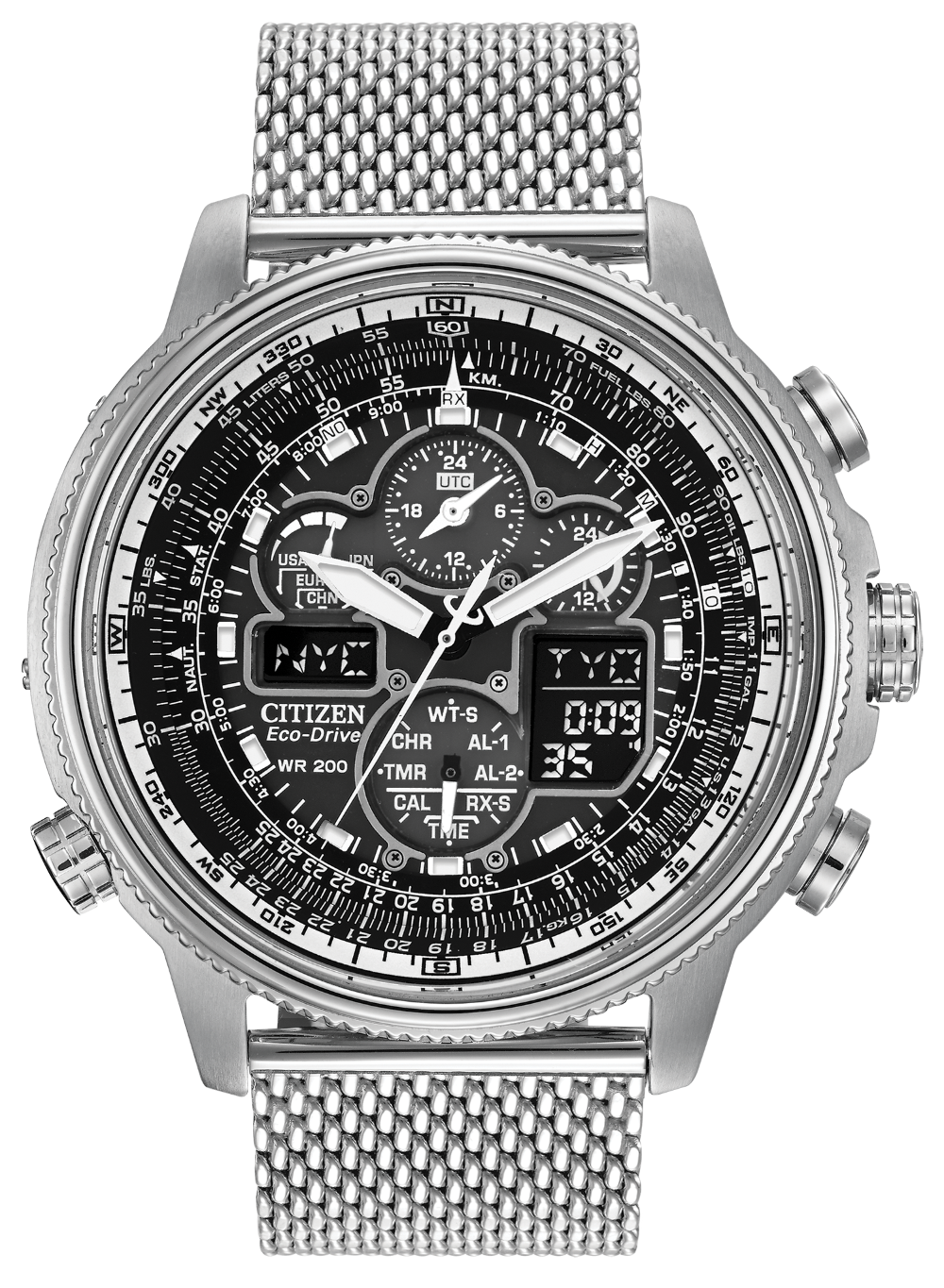 Promaster Navihawk A-T Black Dial 48MM Eco-Drive JY8030-83E