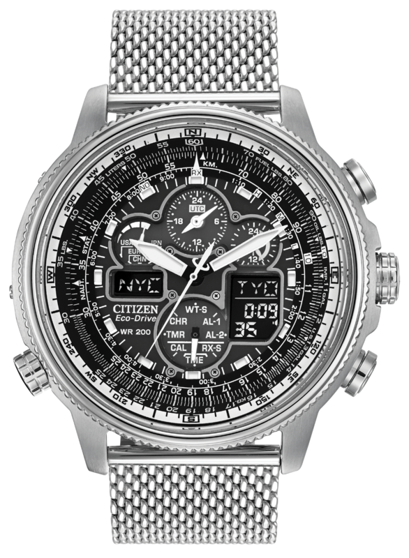 Promaster Navihawk A-T Black Dial 48MM Eco-Drive JY8030-83E