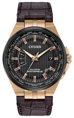 World Perpetual A-T Black Dial 42MM Eco-Drive CB0168-08E