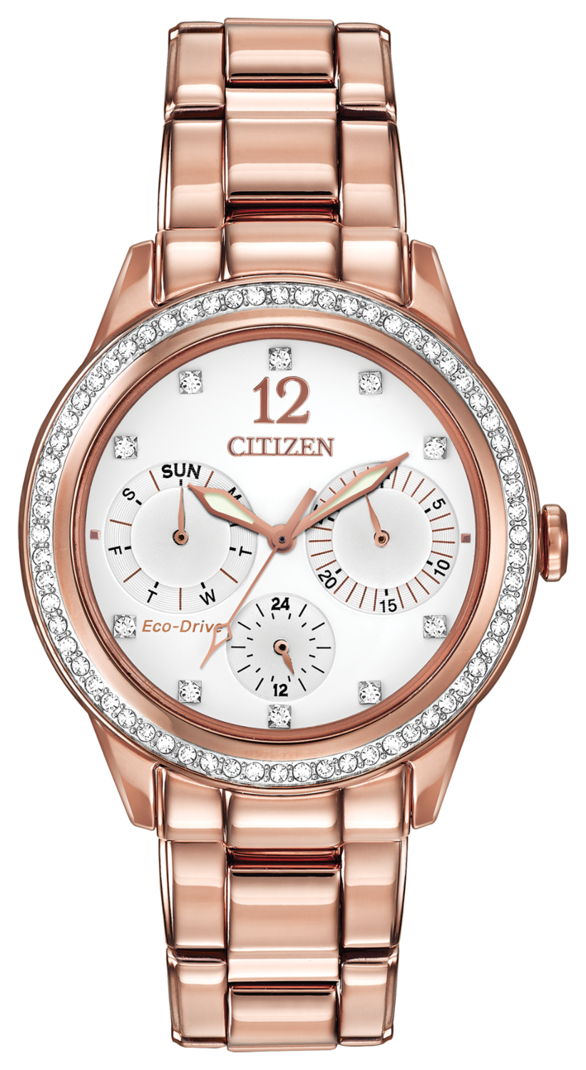 Silhouette Crystal White Dial 37MM Eco-Drive FD2013-50A