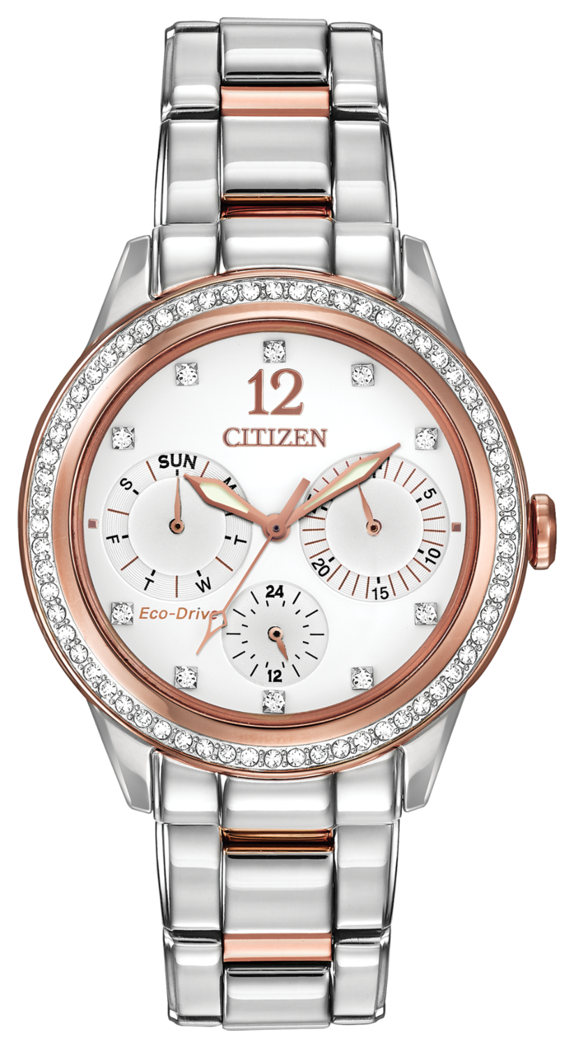 Silhouette Crystal White Dial 37MM Eco-Drive FD2016-51A